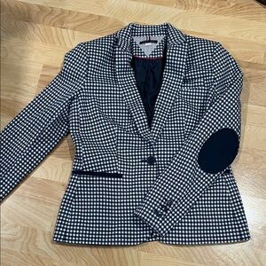 TOMMY HILFIGER HOUNDSTOOTH-PRINT ELBOW PATCH BLAZER-6